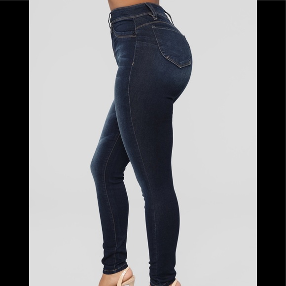 Fashion Nova Womens Dark Denim Booty Lifting Jeans - Picture 8 of 8